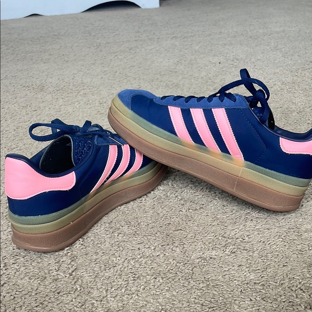 Adidas Gazelle’s Blue and Pink Sneakers